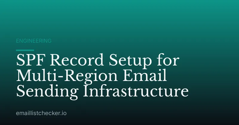 SPF Record Setup for Multi-Region Email Sending Infrastructure