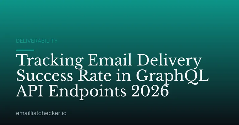 Tracking Email Delivery Success Rate in GraphQL API Endpoints 2026