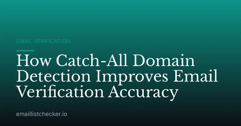 How Catch-All Domain Detection Improves Email Verification Accuracy