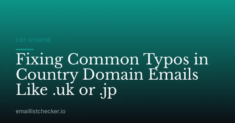 Fixing Common Typos in Country Domain Emails Like .uk or .jp