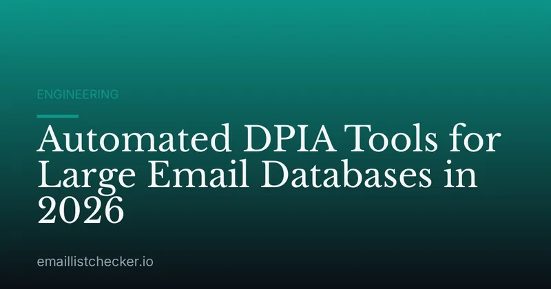 Automated DPIA Tools for Large Email Databases in 2026