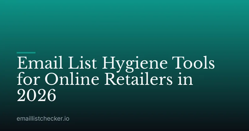 Email List Hygiene Tools for Online Retailers in 2026