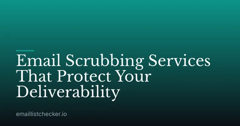 Email Scrubbing Services That Protect Your Deliverability