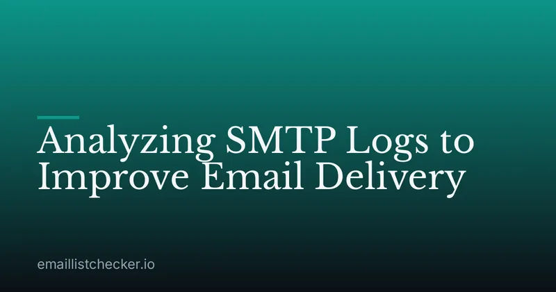 Analyzing SMTP Logs to Improve Email Delivery