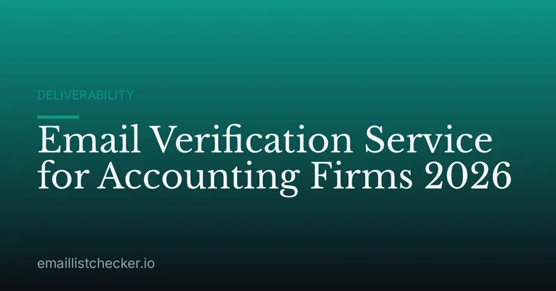 Email Verification Service for Accounting Firms 2026