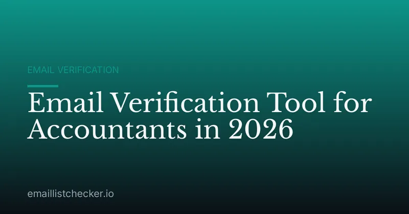 Email Verification Tool for Accountants in 2026