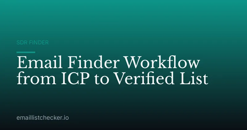 Email Finder Workflow from ICP to Verified List