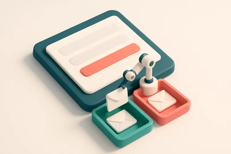 an isometric lead capture form on a digital tablet with a green 'valid' tray and red 'invalid' tray below, each showing