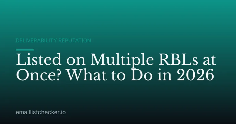 Listed on Multiple RBLs at Once? What to Do in 2026