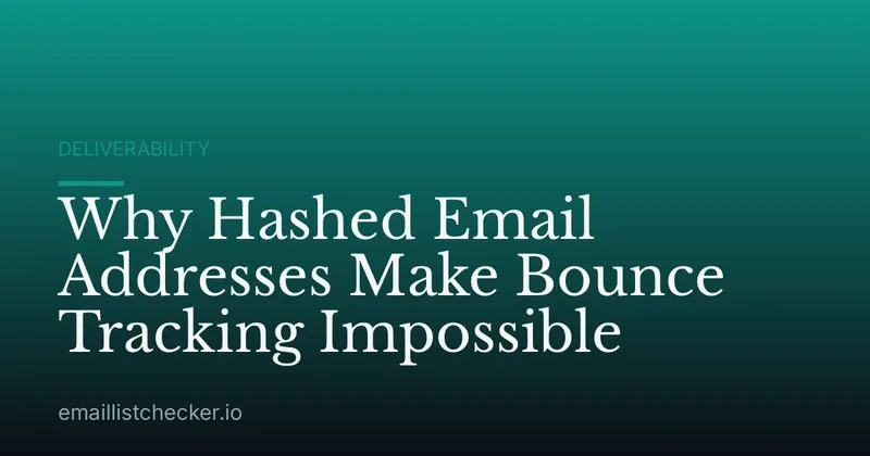 Why Hashed Email Addresses Make Bounce Tracking Impossible