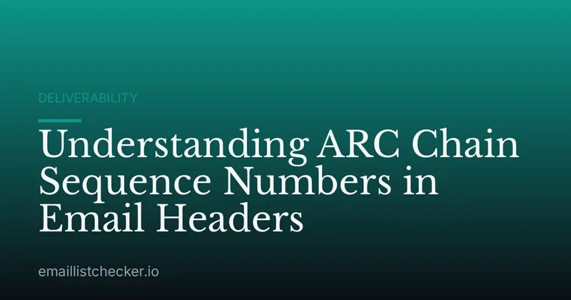 Understanding ARC Chain Sequence Numbers in Email Headers