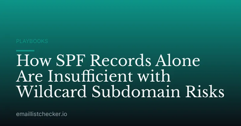 How SPF Records Alone Are Insufficient with Wildcard Subdomain Risks