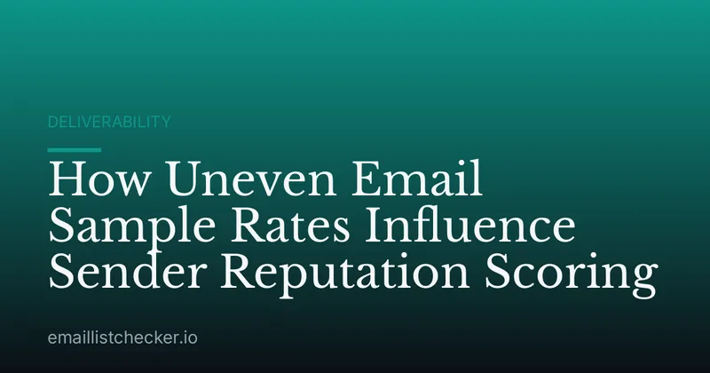 How Uneven Email Sample Rates Influence Sender Reputation Scoring
