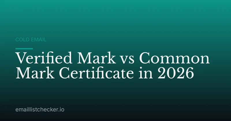 Verified Mark vs Common Mark Certificate in 2026
