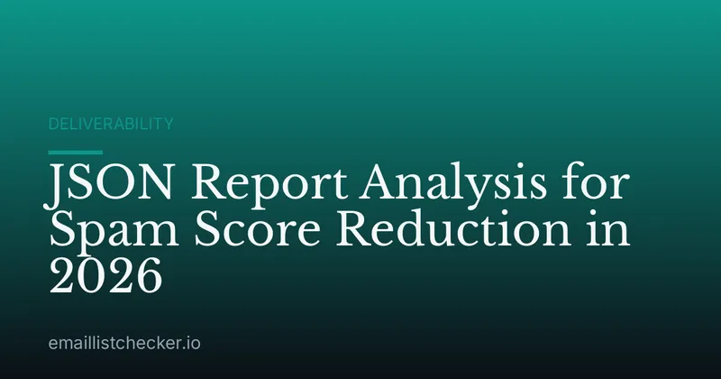 JSON Report Analysis for Spam Score Reduction in 2026