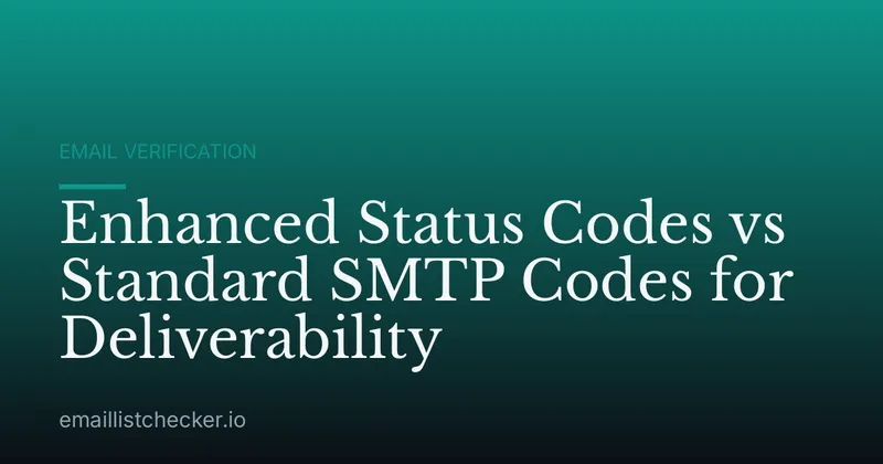 Enhanced Status Codes vs Standard SMTP Codes for Deliverability