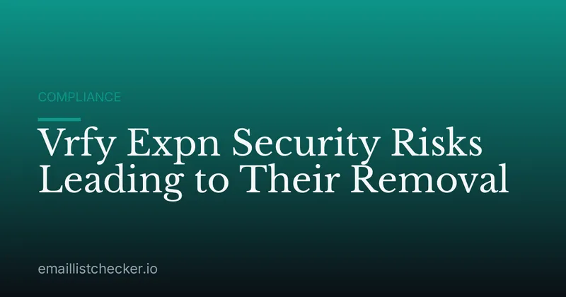 Vrfy Expn Security Risks Leading to Their Removal