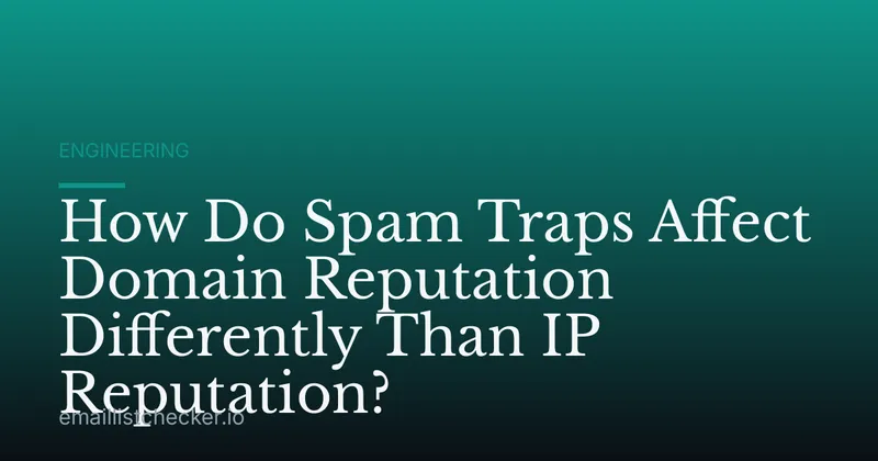 How Do Spam Traps Affect Domain Reputation Differently Than IP Reputation?