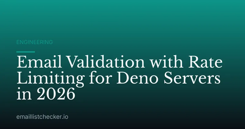 Email Validation with Rate Limiting for Deno Servers in 2026