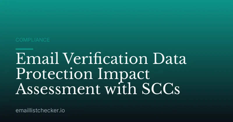 Email Verification Data Protection Impact Assessment with SCCs