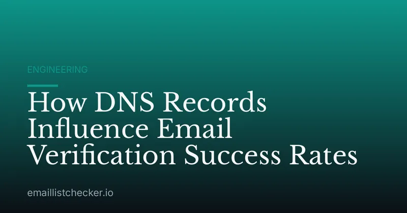 How DNS Records Influence Email Verification Success Rates