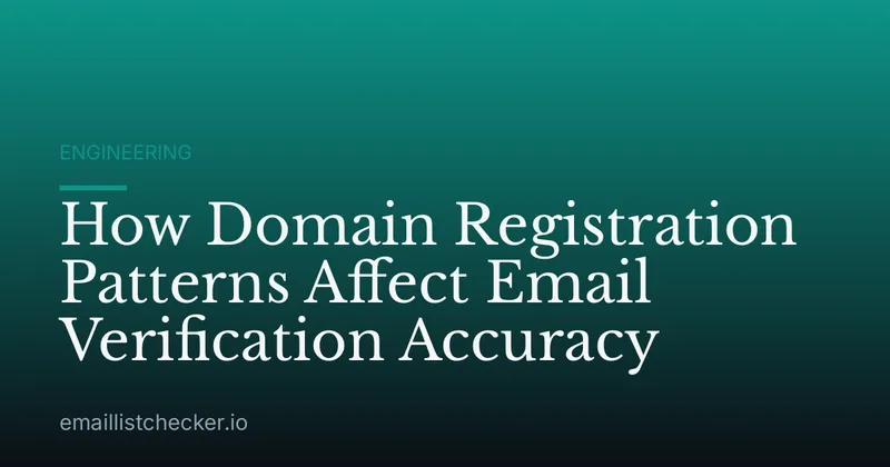 How Domain Registration Patterns Affect Email Verification Accuracy