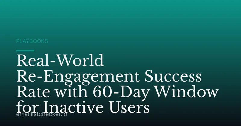 Real-World Re-Engagement Success Rate with 60-Day Window for Inactive Users