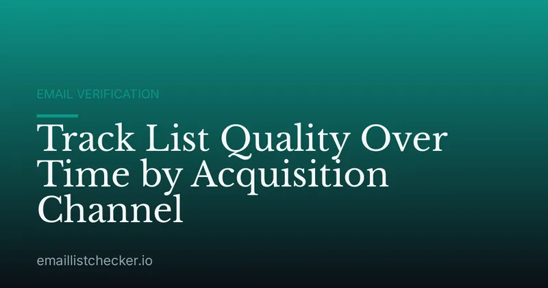 Track List Quality Over Time by Acquisition Channel