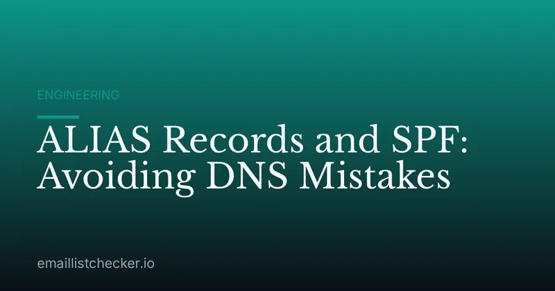 ALIAS Records and SPF: Avoiding DNS Mistakes