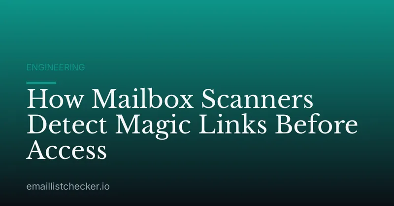 How Mailbox Scanners Detect Magic Links Before Access