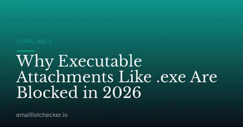 Why Executable Attachments Like .exe Are Blocked in 2026