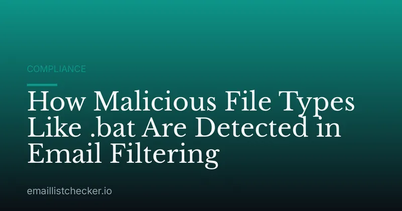 How Malicious File Types Like .bat Are Detected in Email Filtering