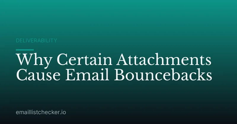 Why Certain Attachments Cause Email Bouncebacks