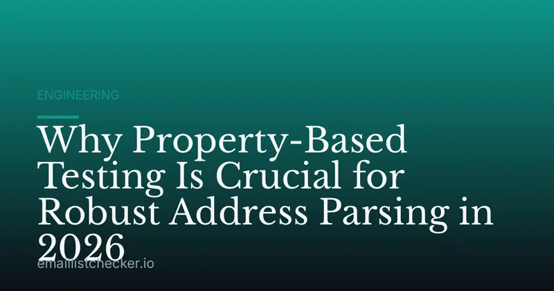 Why Property-Based Testing Is Crucial for Robust Address Parsing in 2026