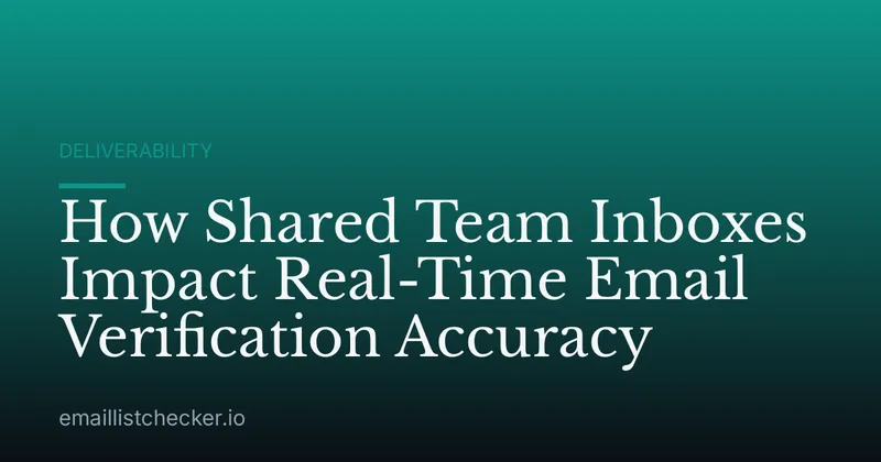 How Shared Team Inboxes Impact Real-Time Email Verification Accuracy
