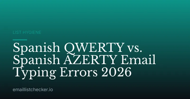 Spanish QWERTY vs. Spanish AZERTY Email Typing Errors 2026