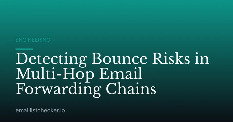 Detecting Bounce Risks in Multi-Hop Email Forwarding Chains