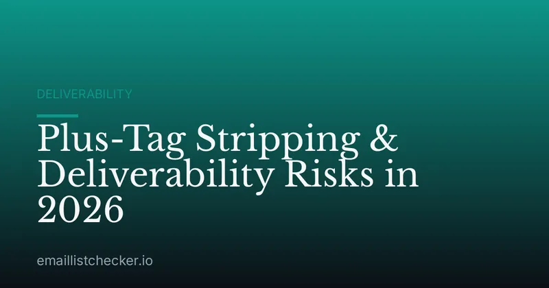 Plus-Tag Stripping & Deliverability Risks in 2026