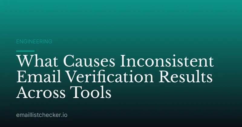 What Causes Inconsistent Email Verification Results Across Tools