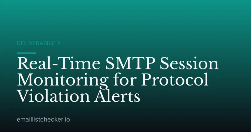 Real-Time SMTP Session Monitoring for Protocol Violation Alerts