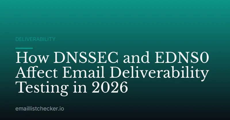 How DNSSEC and EDNS0 Affect Email Deliverability Testing in 2026