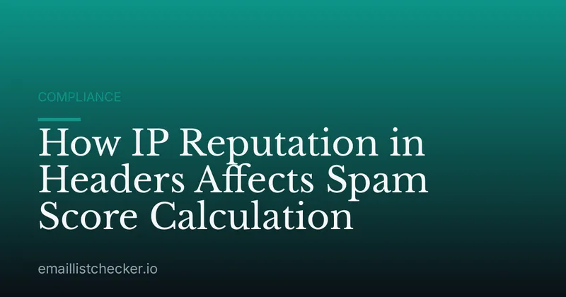 How IP Reputation in Headers Affects Spam Score Calculation