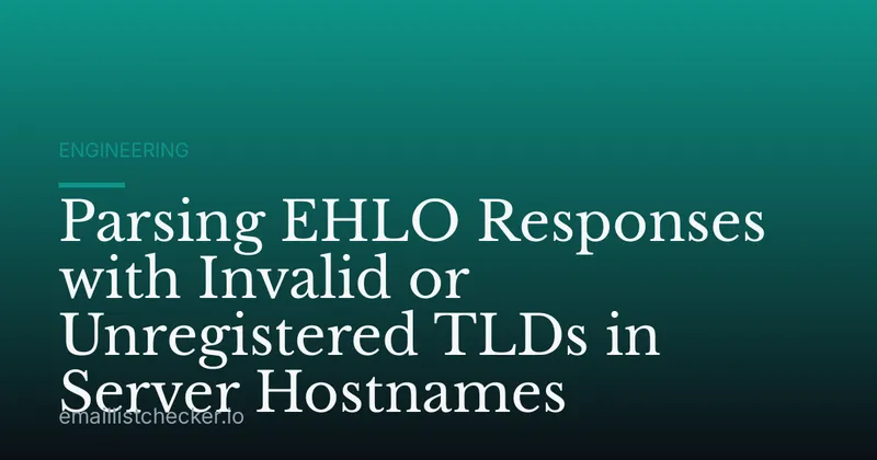 Parsing EHLO Responses with Invalid or Unregistered TLDs in Server Hostnames