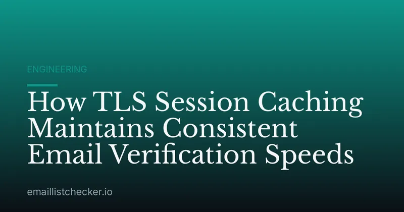 How TLS Session Caching Maintains Consistent Email Verification Speeds