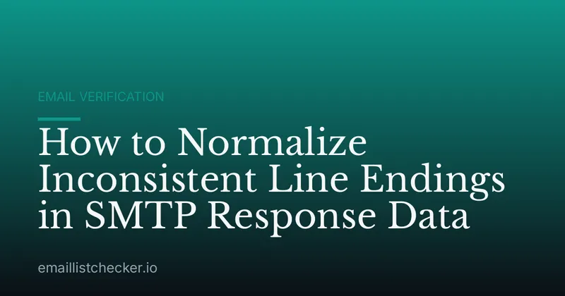 How to Normalize Inconsistent Line Endings in SMTP Response Data