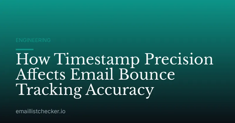 How Timestamp Precision Affects Email Bounce Tracking Accuracy