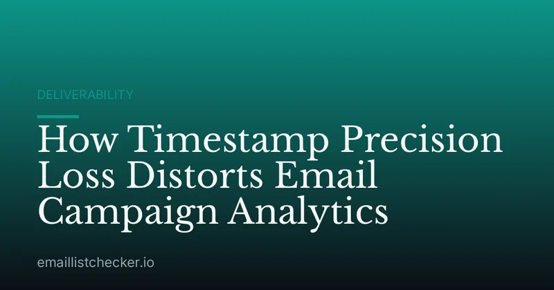 How Timestamp Precision Loss Distorts Email Campaign Analytics