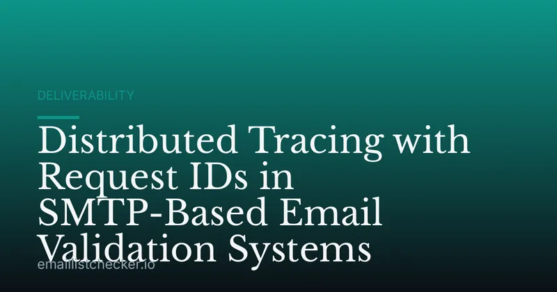 Distributed Tracing with Request IDs in SMTP-Based Email Validation Systems