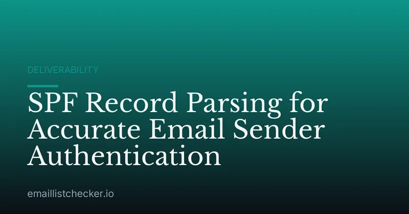 SPF Record Parsing for Accurate Email Sender Authentication