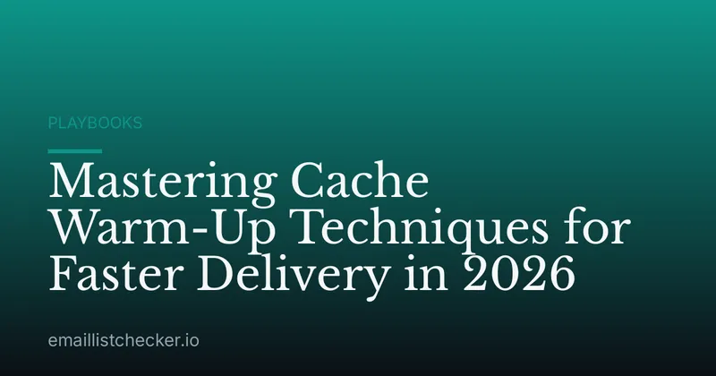 Mastering Cache Warm-Up Techniques for Faster Delivery in 2026